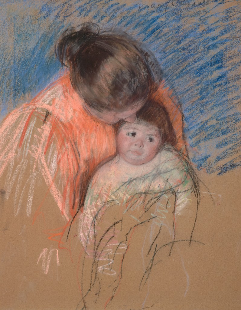 Sketch of a Mother Looking Down at Thomas