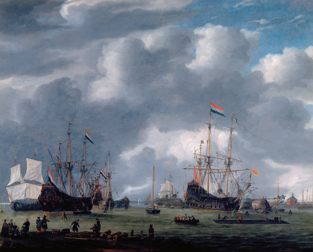 A View of the Amsterdam Harbor