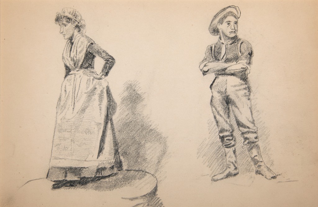 Standing Woman and Man