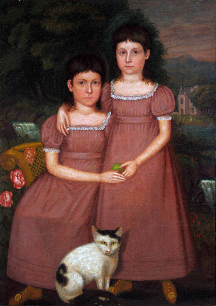 Hamilton Sisters with Cat