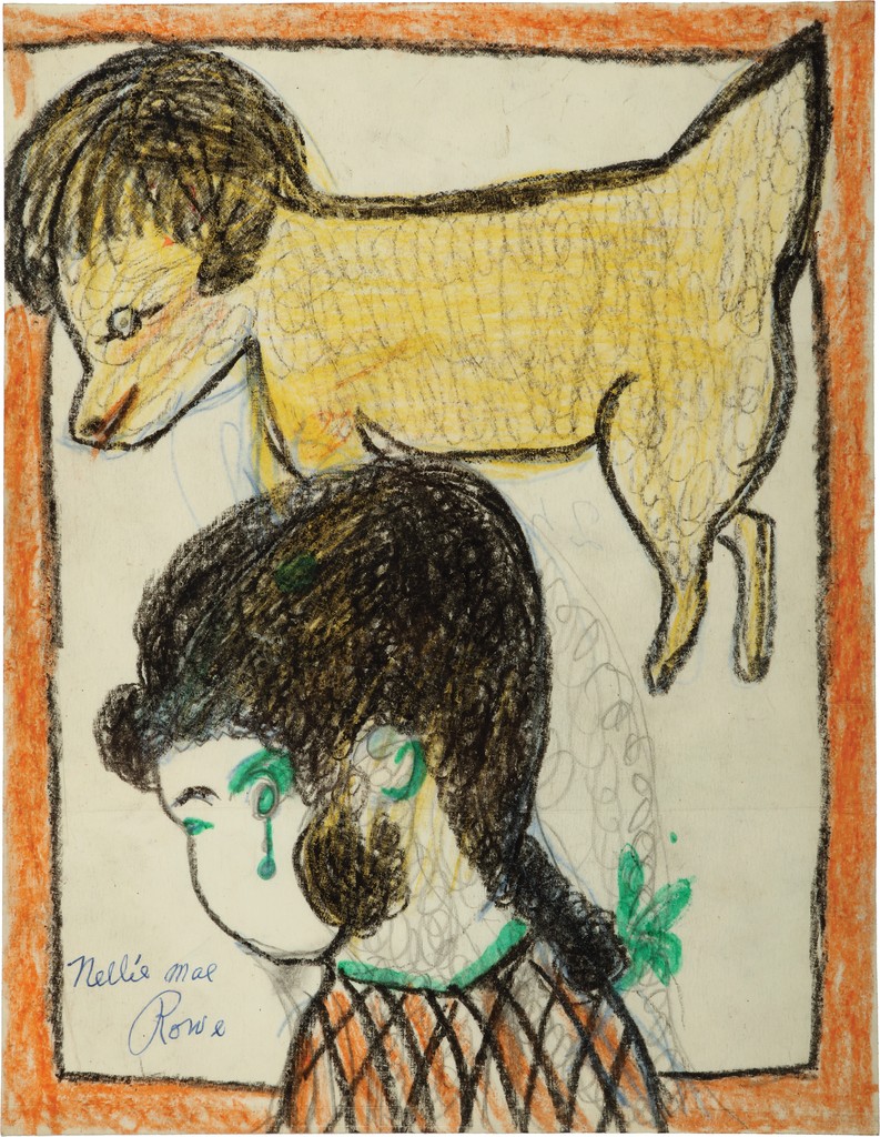Untitled (Girl with Braid and Dog)