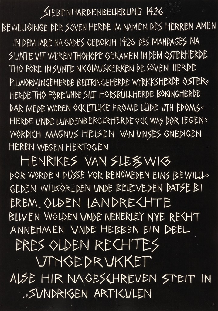 Das Geschriebene Gesetz (The Written Law), from Die Siebenhardenbeliebung series