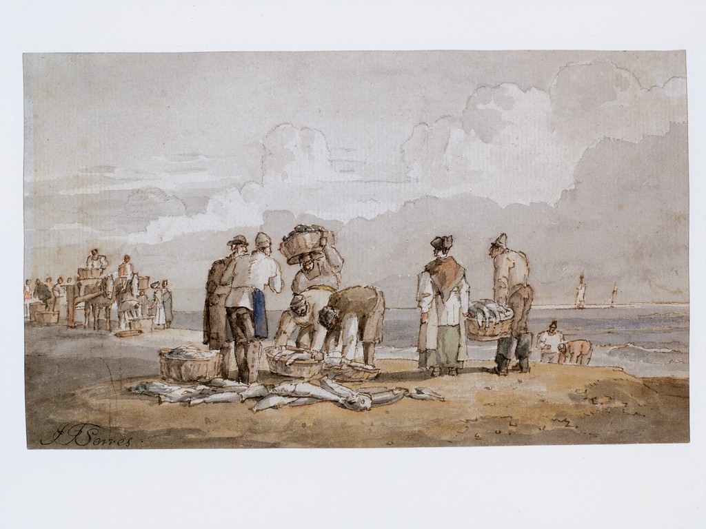 Fishermen on a Beach