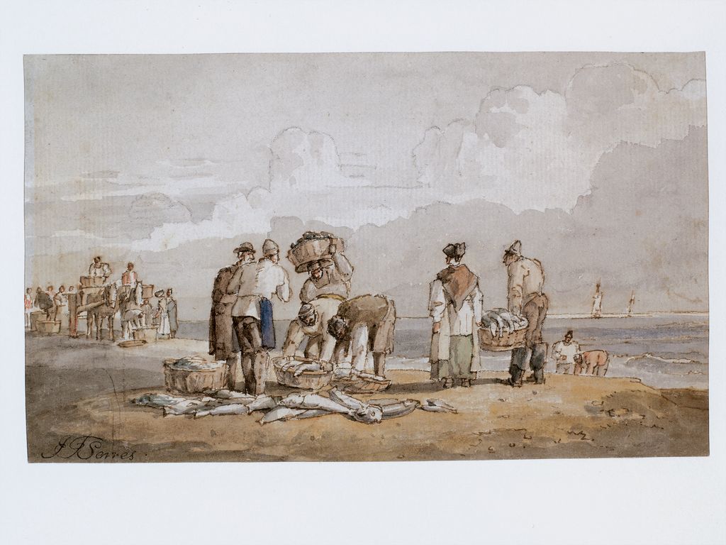 Fishermen on a Beach