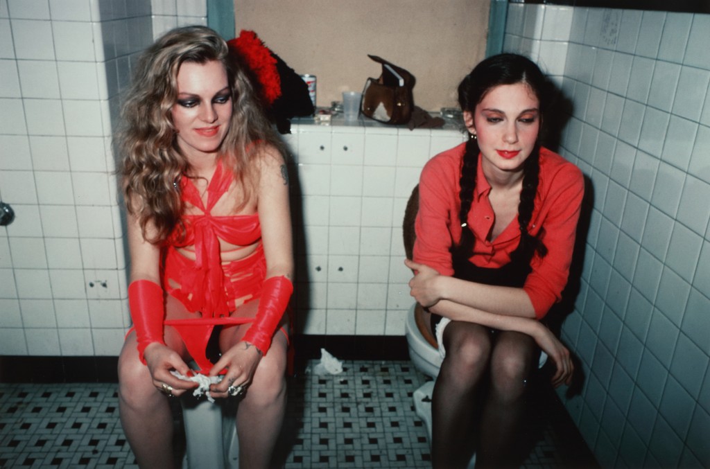 Cookie and Millie in the Girl’s Room at the Mudd Club, NYC, 1976