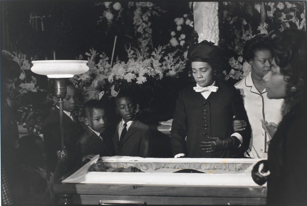 Coretta King and Family around the Open Casket at the Funeral of Martin Luther King Jr., Atlanta
