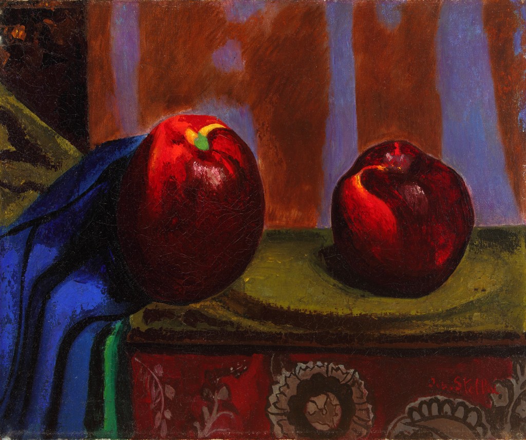 Still Life with Apple and Pomegranate