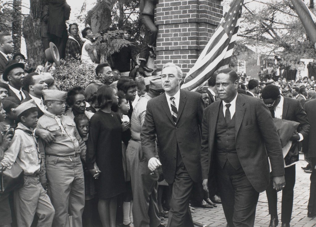 Senator Eugene McCarthy at the Funeral of Martin Luther King Jr., Atlanta