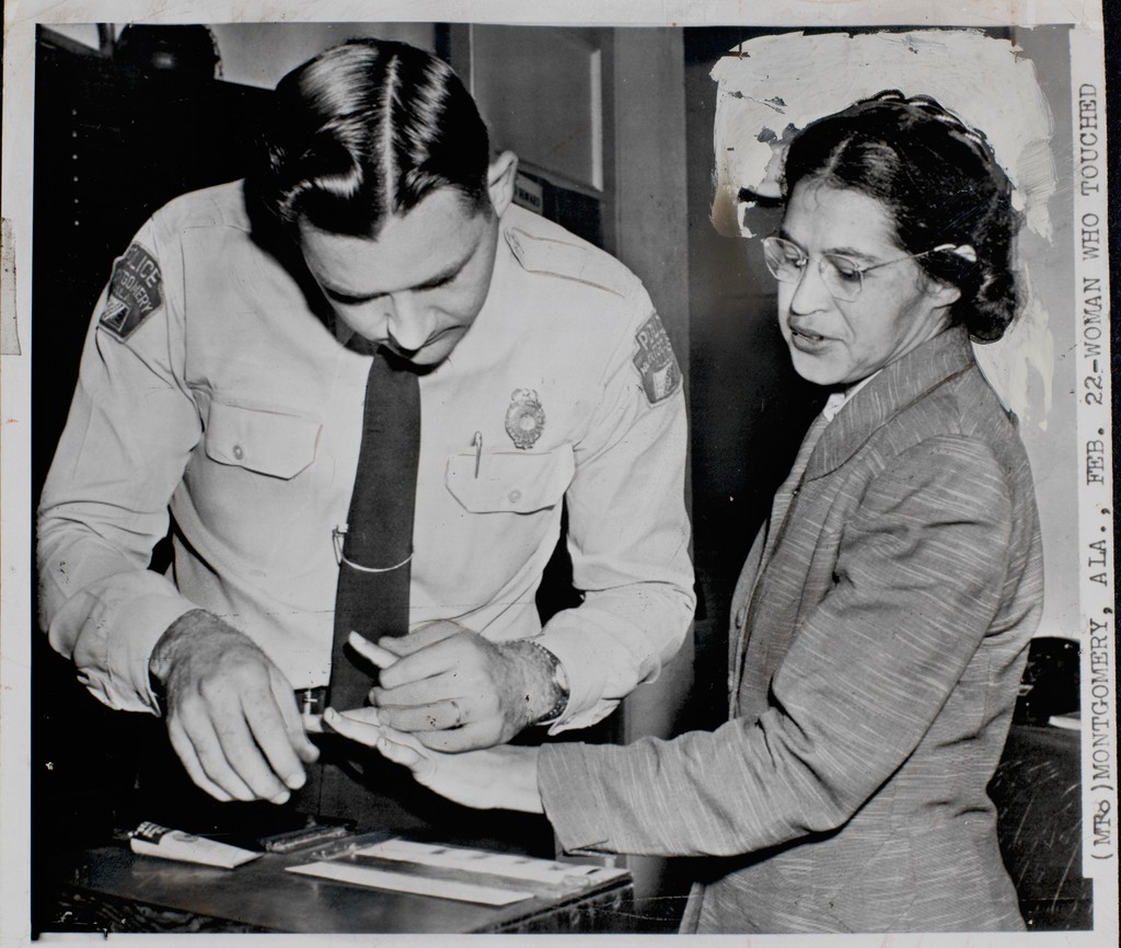 Rosa Parks Being Fingerprinted, Montgomery, Alabama