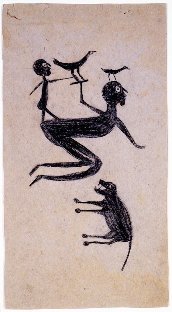 Untitled (Figure Construction with Kneeling Man)