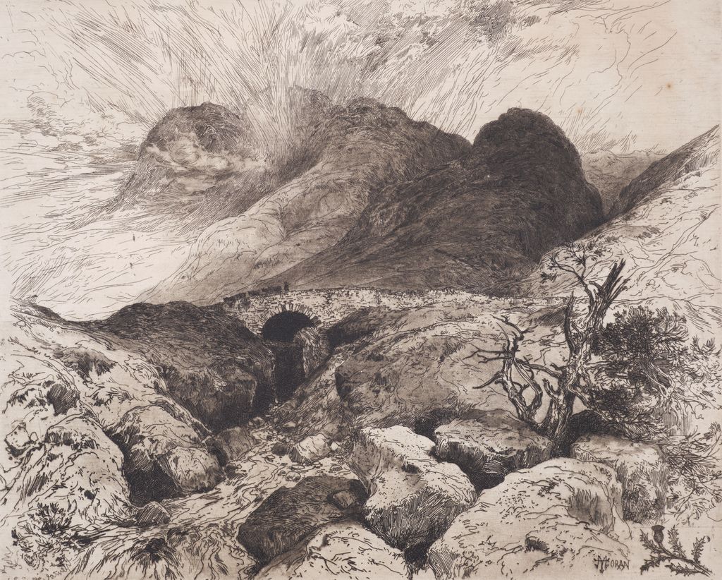 Bridge in the Pass of Glencoe, Scotland