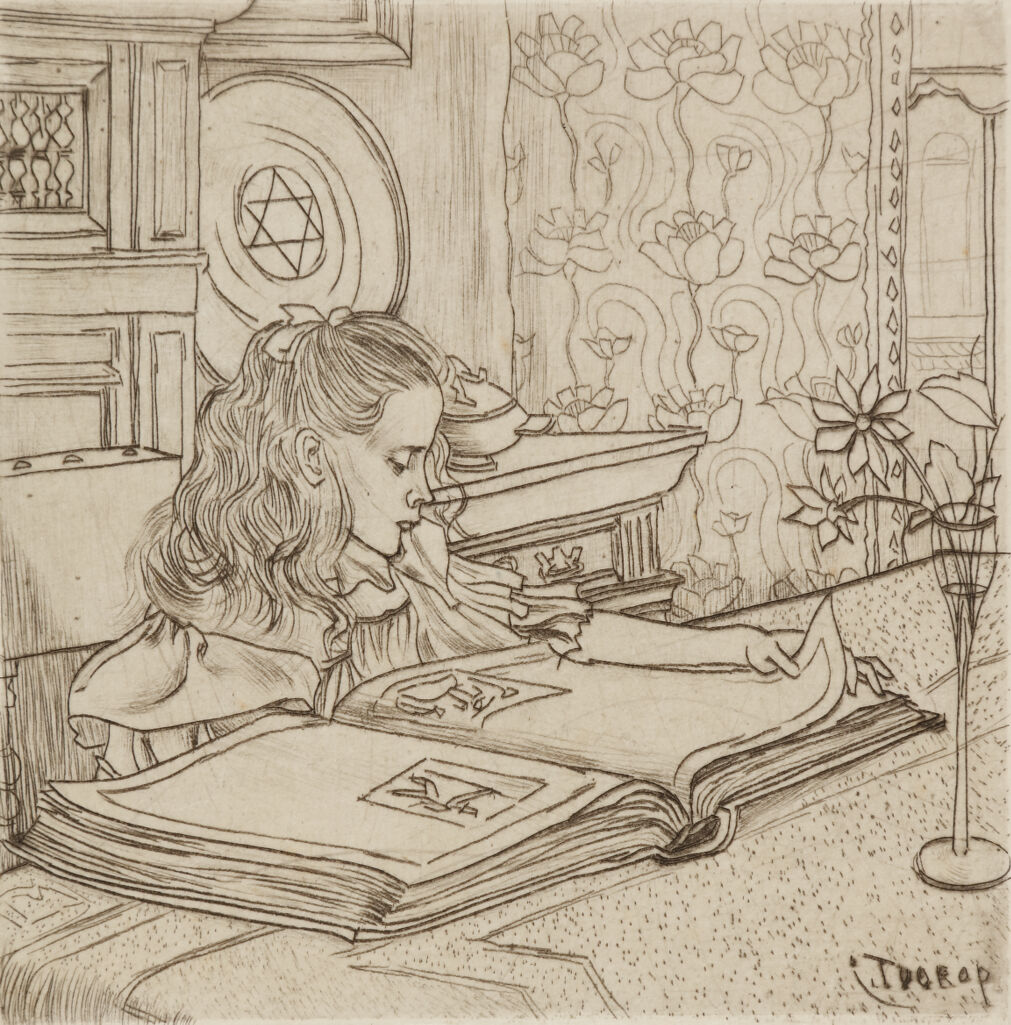 Charley Looking at Prints