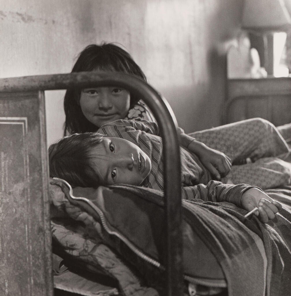 Sisters, Shungnak, Alaska, October 1973