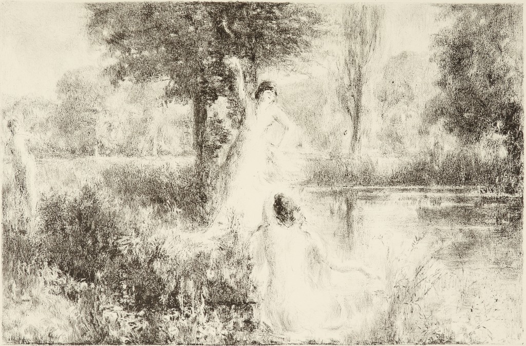 Two Nymphs at the edge of the pond (Deux Nymphes au bord de l’étang)