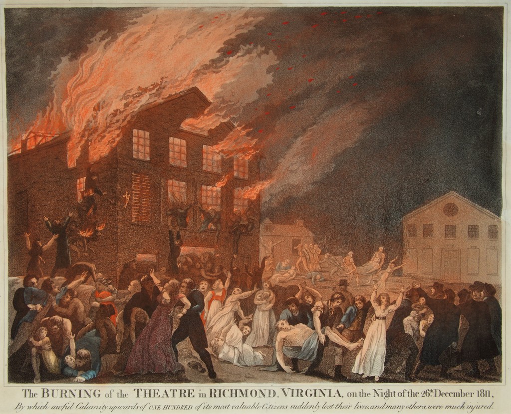 The Burning of the Theatre in Richmond