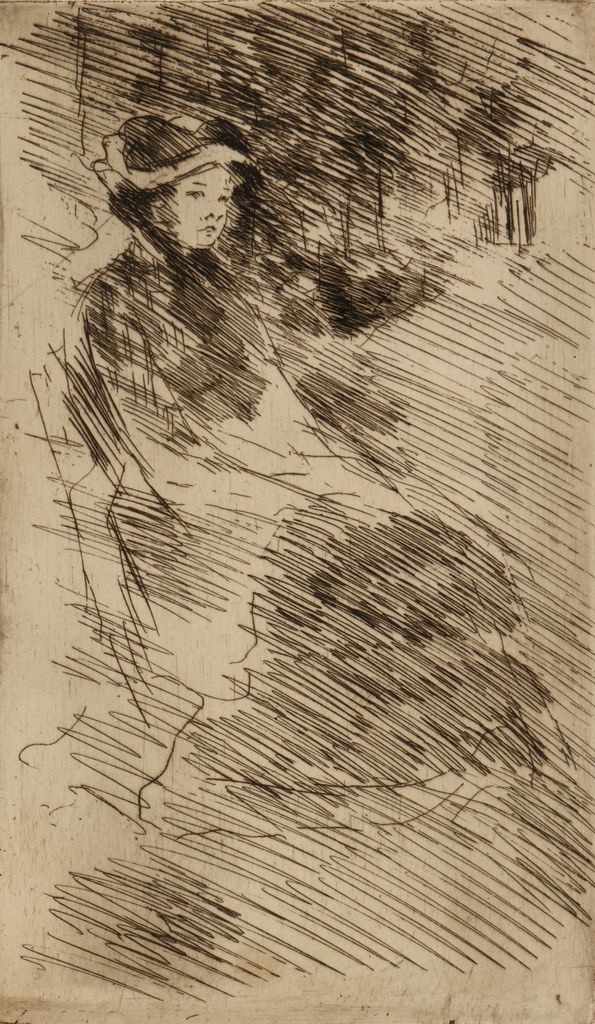 Lydia looking toward the right: Trees beyond