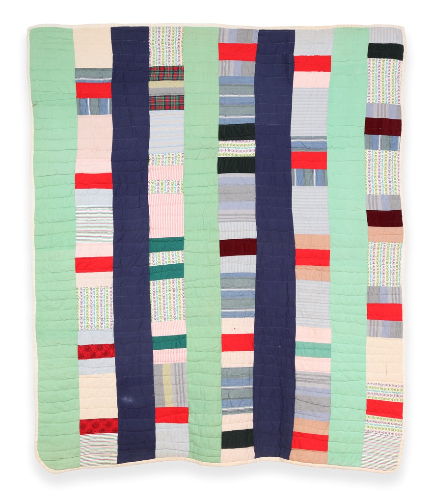 Untitled (Strip Quilt With Bars)