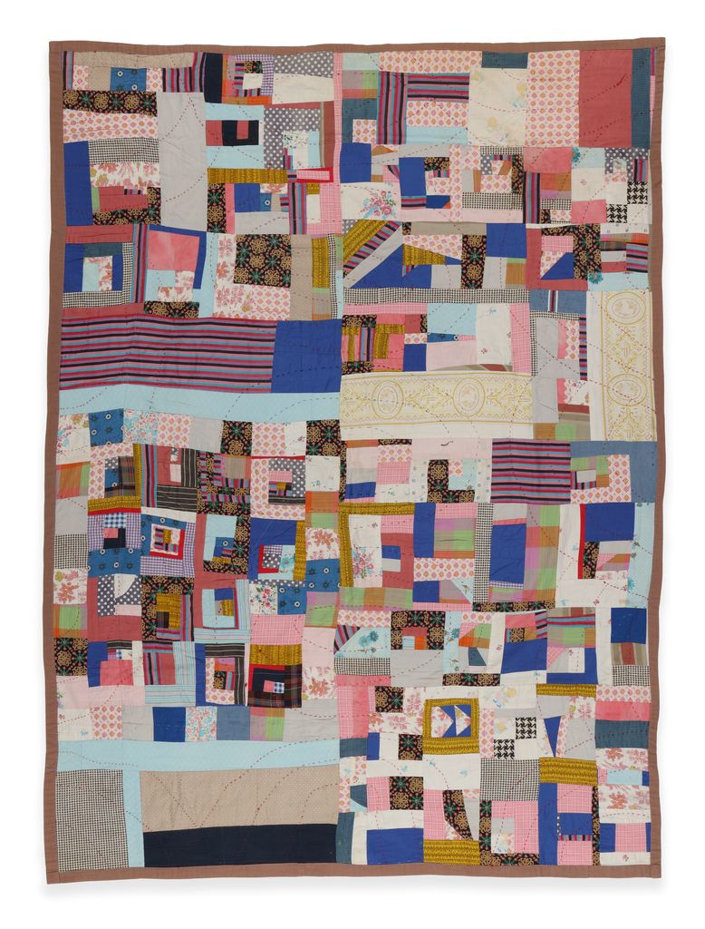Untitled (Small Variations On Housetop Quilt)