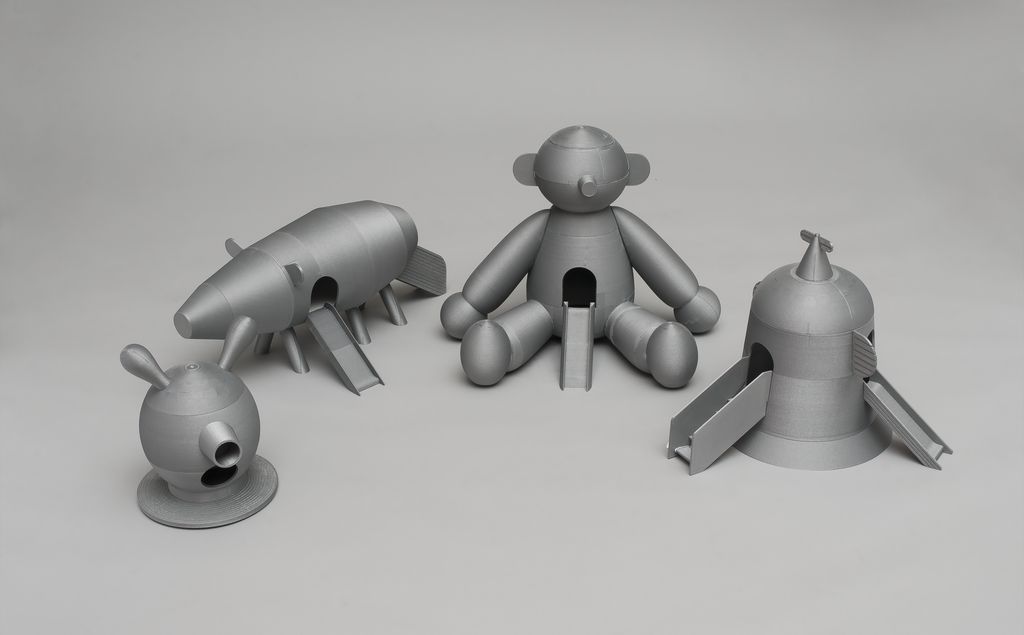 Maquettes from the series “Tiovivo: Whimsical Sculptures by Jaime Hayon”