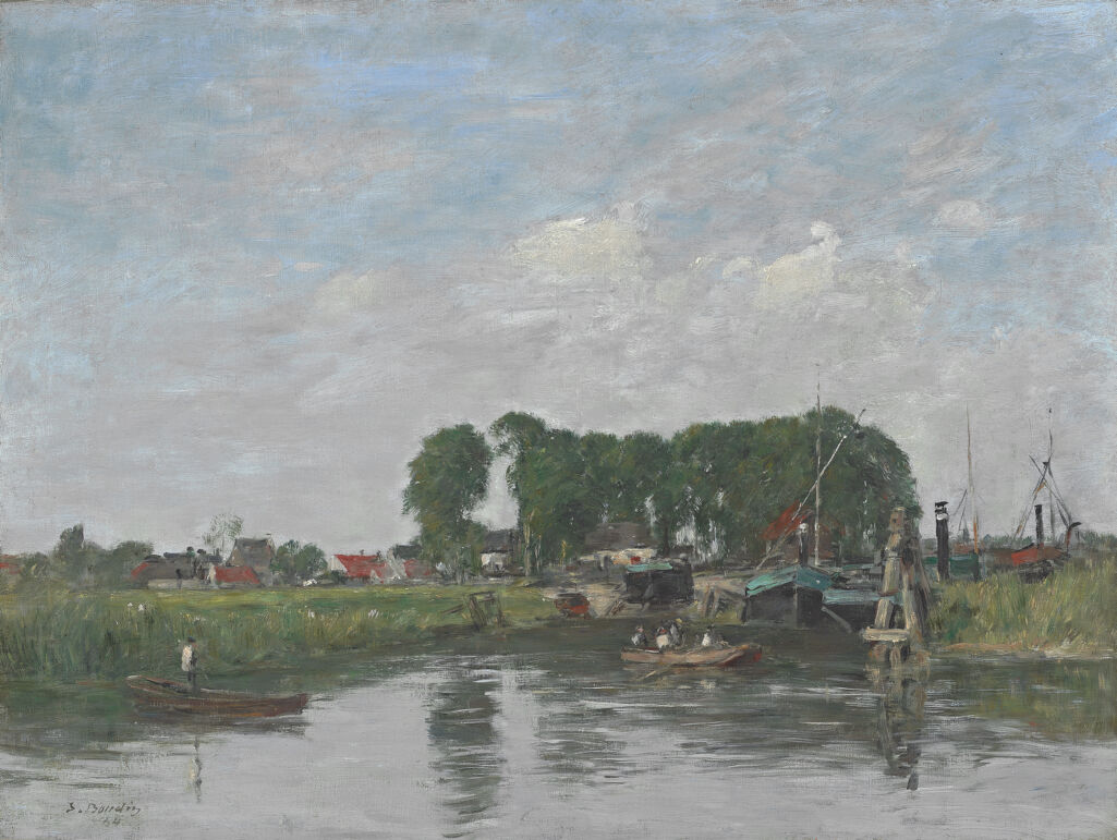 Near Dordrecht, Ship Repair Yard (Environs de Dordrecht, Chantier de réparation de bateaux)