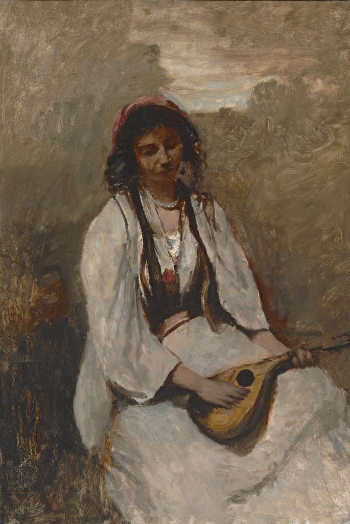 Seated Woman with Mandolin (La Bohémienne à la mandoline assise)