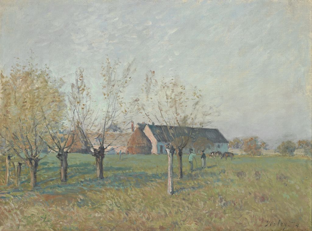 The “Trou d’Enfer” Farm, Autumn Morning (La Ferme du Trou d’Enfer, matinée d’automne)