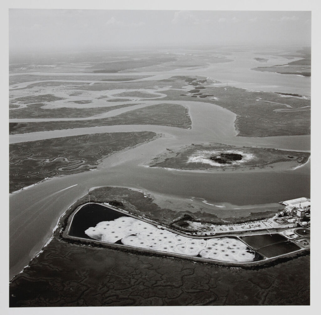 Aeration Pond, Tidal Estuary and Paper Mill, Fernandina Beach, Florida