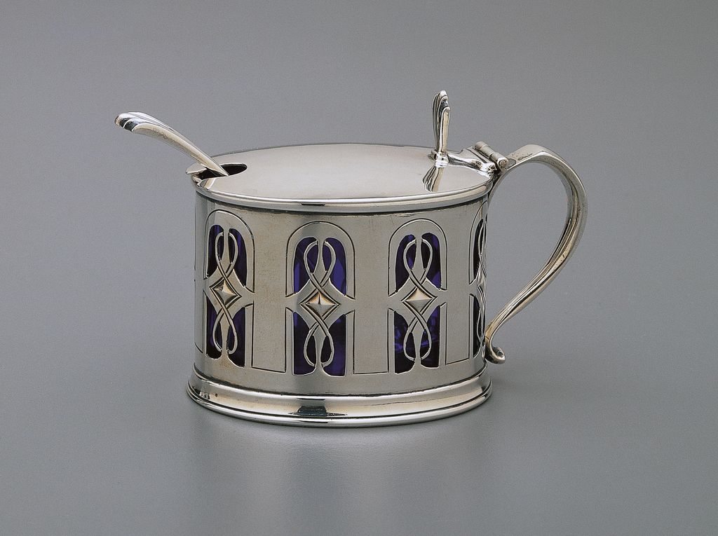 Mustard Pot and Spoon