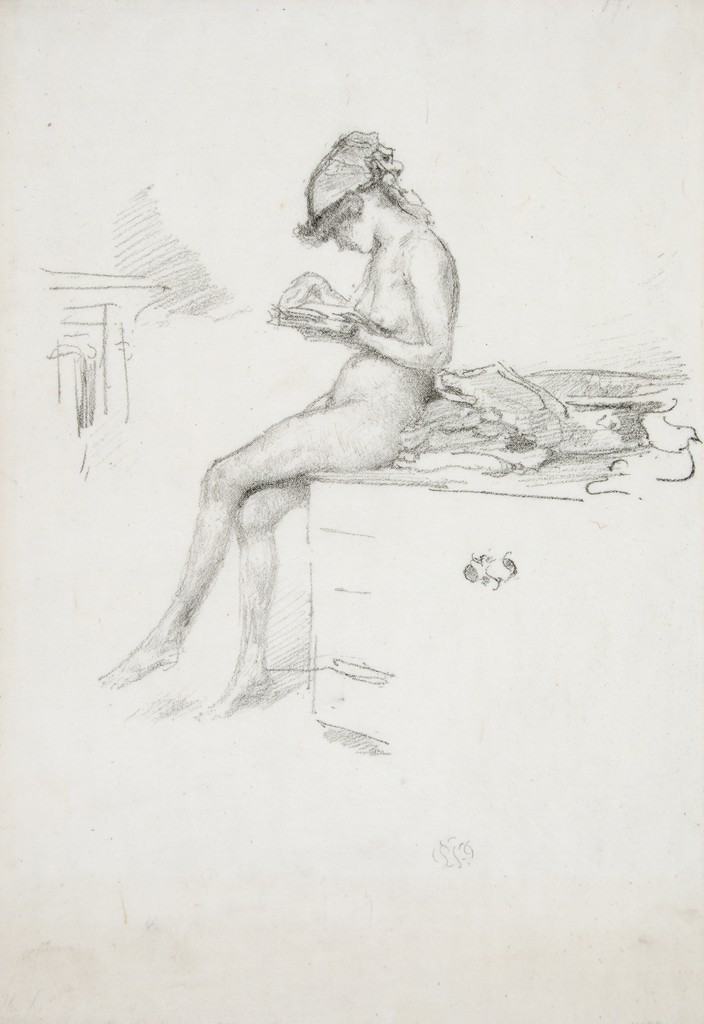 The Little Nude Model Reading