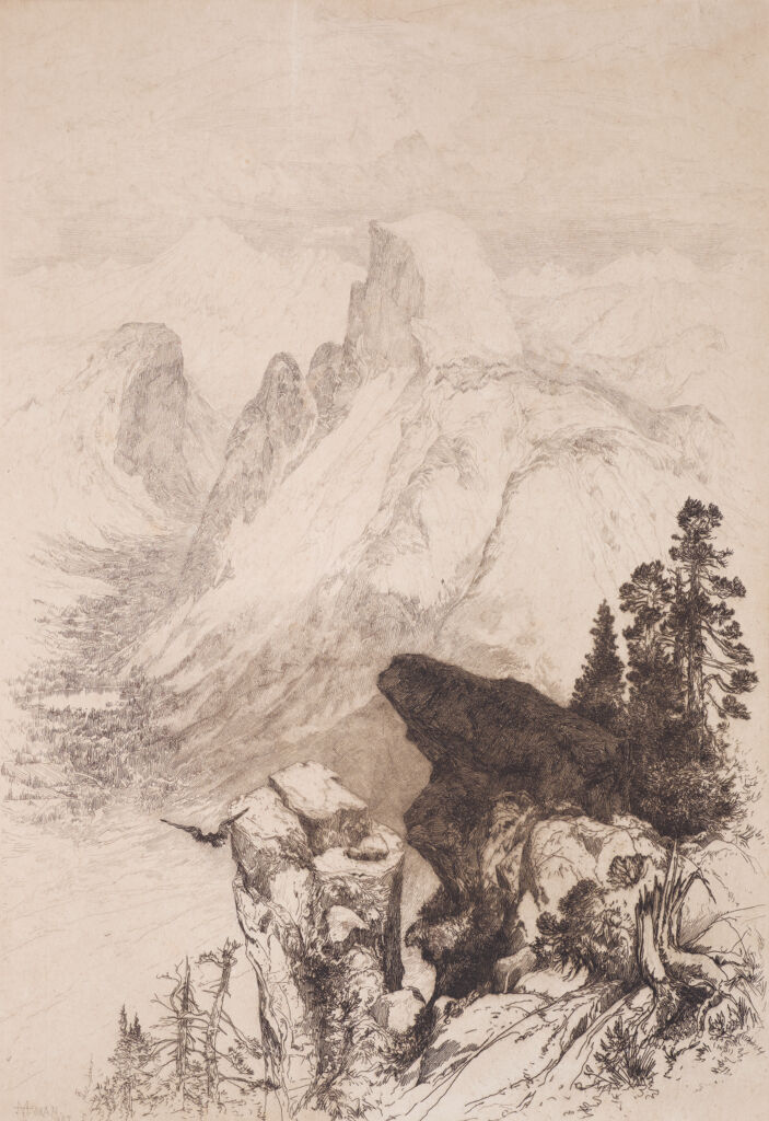 View of Half-Dome (From Glacier Point—Yosemite, California)