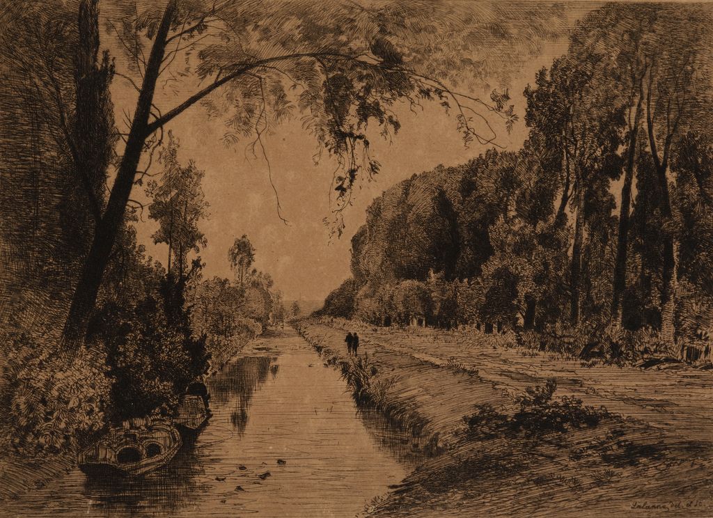 The Canal at Pont-Saint-Maxence (Le Canal à Pont-Saint-Maxence)
