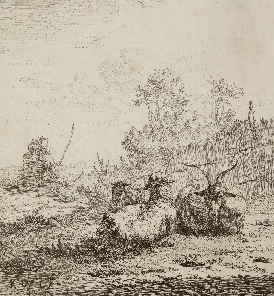 Goat and Two Sheep (Le Chevre and Les Deux Moutons)