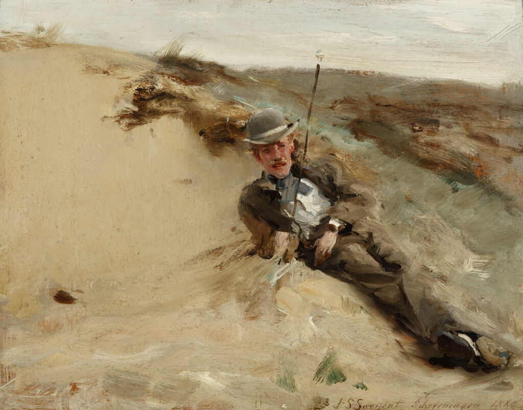 Portrait of Ralph Curtis on the Beach at Scheveningen