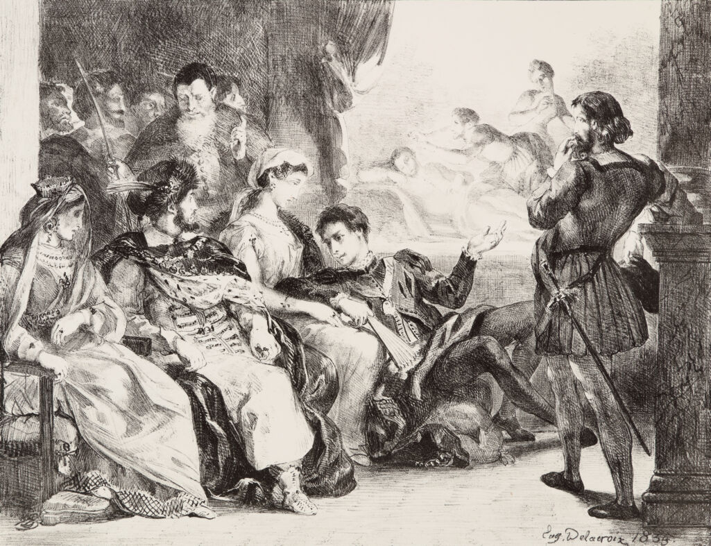 Hamlet Makes Comedians Play the Scene of His Father’s Poisoning (Hamlet Fait Jouer aux Comediens la Scene de l’Empoisionnement de son Pere), from the Hamlet series