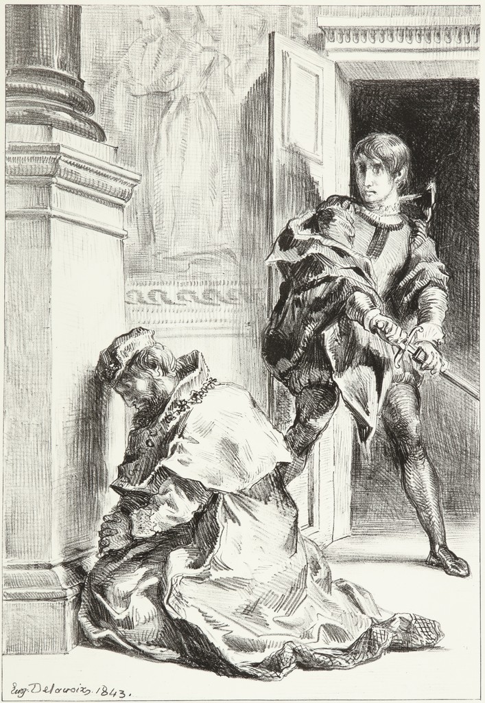 Hamlet Attempts to Kill the King (Hamlet Tente de Tuer le Roi), from the Hamlet series