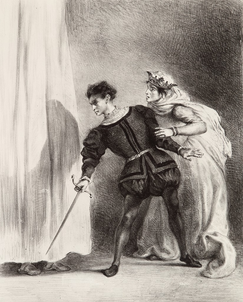 The Murder of Polonius (Le Meurtre de Polonius), from the Hamlet series