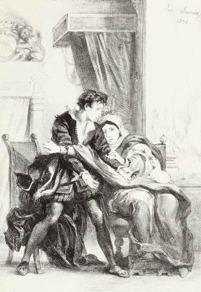 Hamlet and the Queen (Hamlet et la Reine), from the Hamlet series