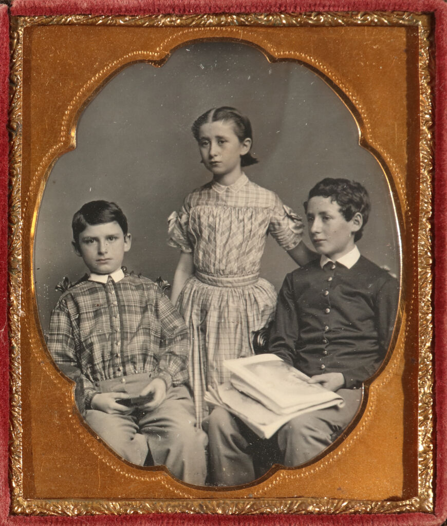 Portrait of Two Boys and a Girl