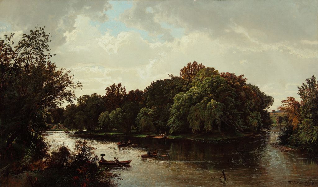 Lake Scene, Boating