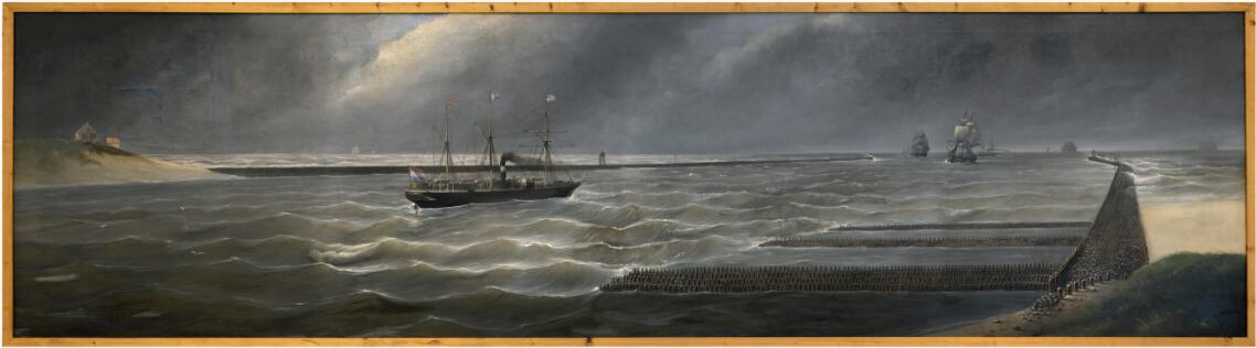 C.C. Kannemans, Monding van de Nieuwe Waterweg bij Hoek van Holland (1850-1875)