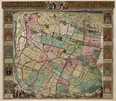 Full historical map of Delfland