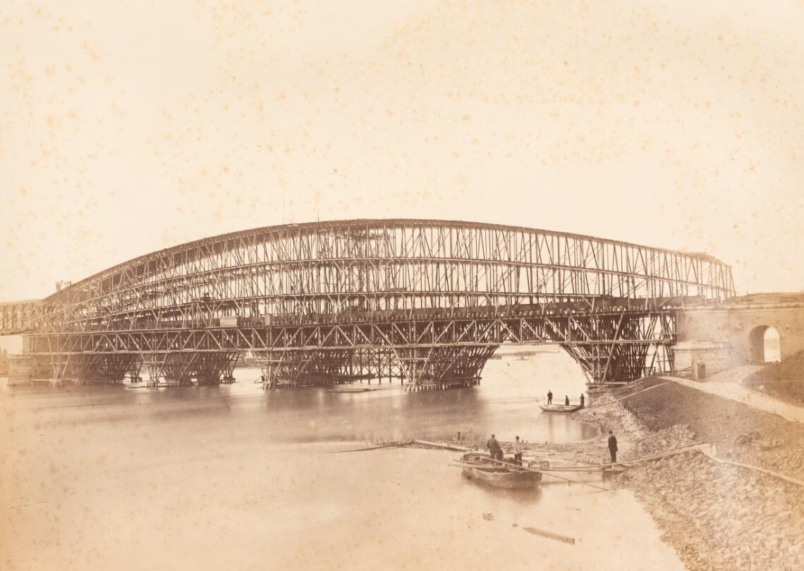 Steiger in de opening van 150 m. (9 augustus 1867)