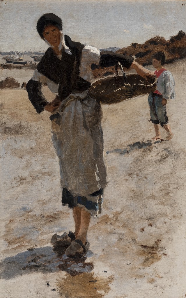Breton Woman with a Basket, Study for “En route pour la pêche” and “Fishing  for Oysters at Cancale” - Conversations with the Collection - Terra  Foundation for American Art