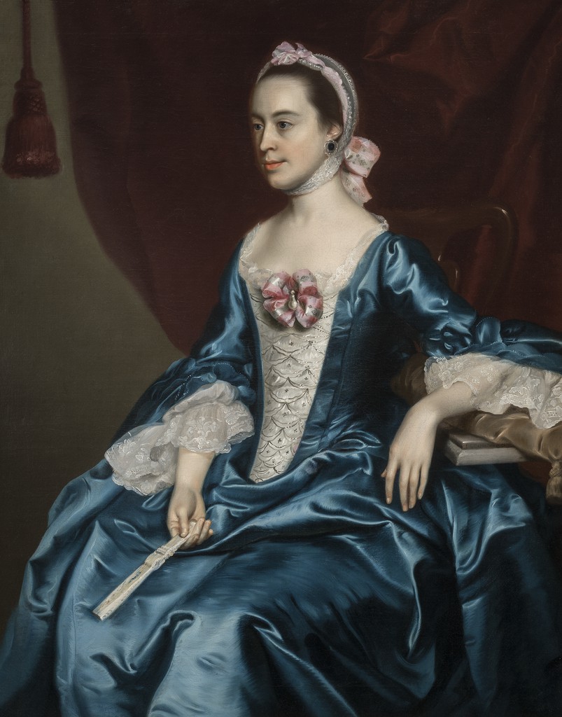 Portrait Of A Lady In A Blue Dress Conversations With The Collection
